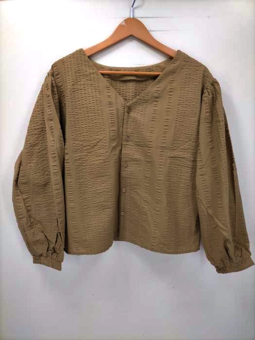 マウジー moussy CHECK PUFF SLEEVE BLOUSE レディース  FREE