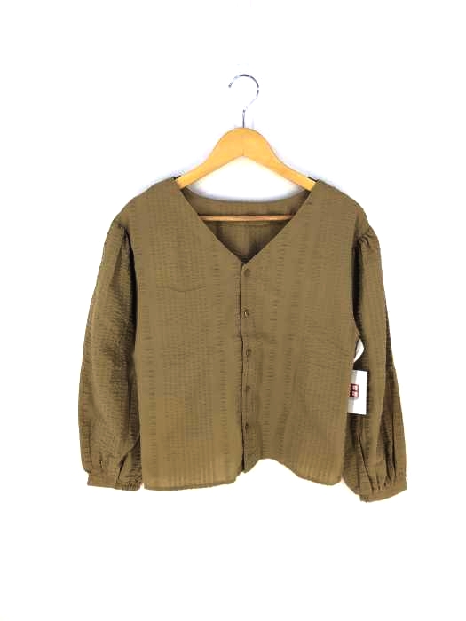 moussy(マウジー) CHECK PUFF SLEEVE BLOUSE レディース  FREE