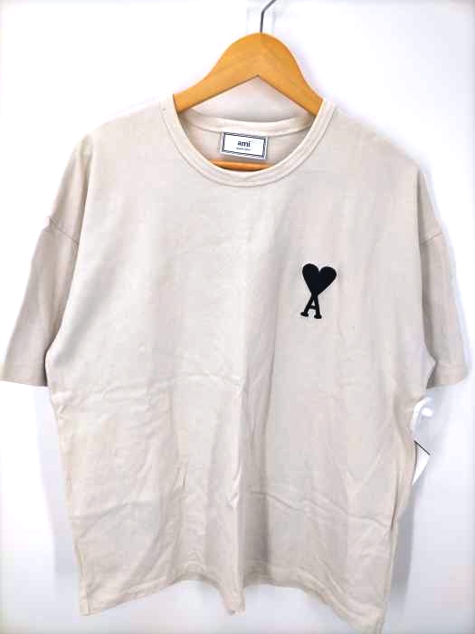 AMI ALEXANDRE MATTIUSSI(アミアレクサンドルマテュッシ) Ami De Cœur 刺しゅう Tシャツ メンズ import:L