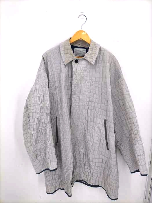 kolor(カラー) 20SS クロコダイルクロス ステンカラーコート メンズ JPN：2