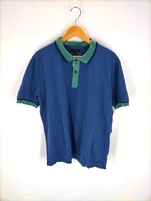 TOMMY HILFIGER(トミーヒルフィガー) バイカラーポロシャツ メンズ JPN：XL