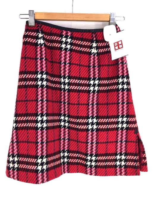 バーバリーロンドン BURBERRY LONDON ひざ丈チェック柄ウールスカート レディース  150A