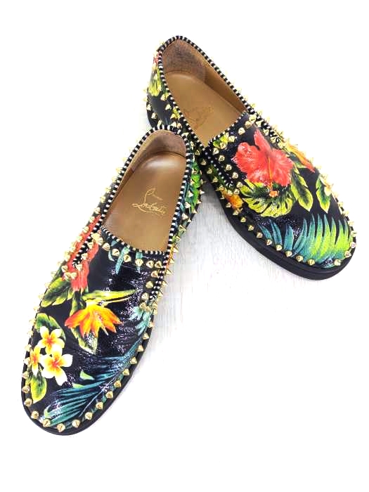 CHRISTIAN LOUBOUTIN(クリスチャンルブタン) 16SS Pik boat Flat Calf Hawaii スリッポン ハワイ カワイ メンズ EUR：40