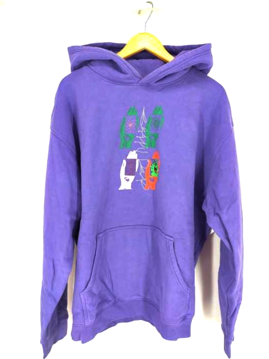 BRAIN DEAD(ブレインデッド) THROWING HANDS HOODED メンズ JPN：L