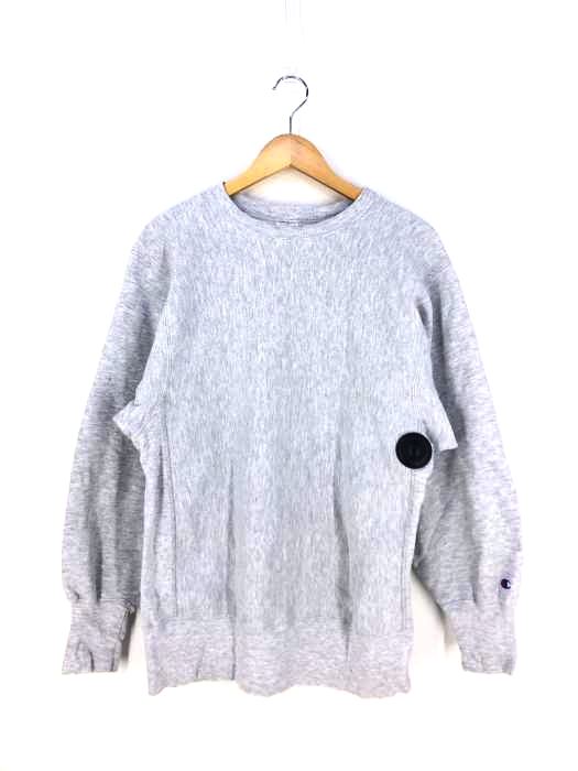 Champion(チャンピオン) 90s 刺繍タグ REVERSE WEAVE 目無し クルーネックスウェット メンズ import：L