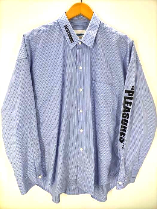 プレジャーズ PLEASURES 別注 STRIPE SHIRT メンズ JPN：S
