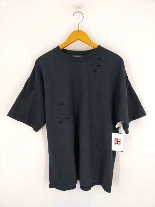 モンキータイム MONKEY TIME ダメージ加工 クルーネックTシャツ メンズ JPN：L