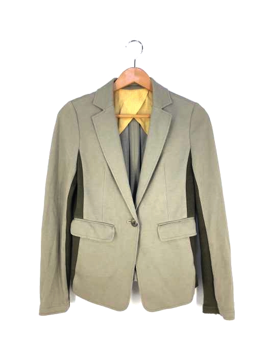ダブルスタンダードクロージング DOUBLE STANDARD CLOTHING スウェード調 切替 1Bテーラードジャケット レディース  38