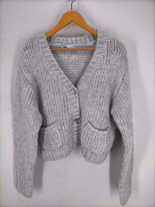 ザラ ZARA 貝ボタン カーディガン レディース JPN：M