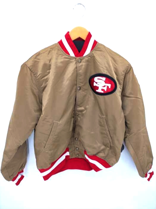 スターター STARTER 90S USA製 San Francisco 49ers ナイロンスタジャン メンズ JPN：M
