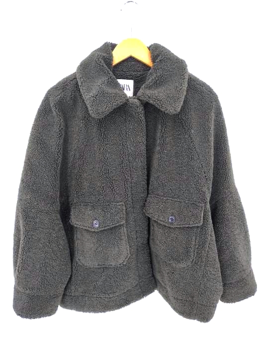 ザラ ZARA FUR JACKET レディース import：L
