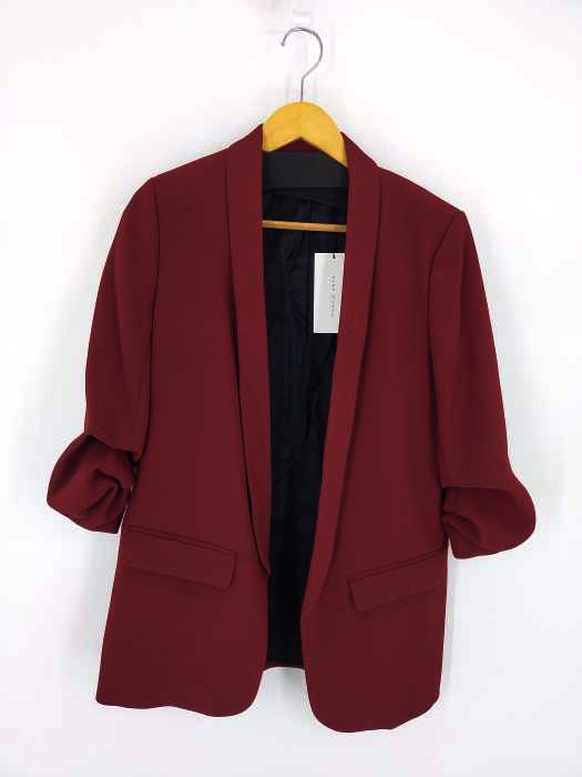 ザラ ZARA ノーボタンジャケット レディース import：M