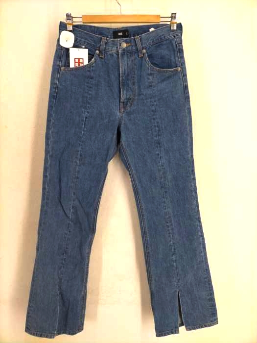 ハレ HARE センタースリットデニムフレアパンツ メンズ JPN：S
