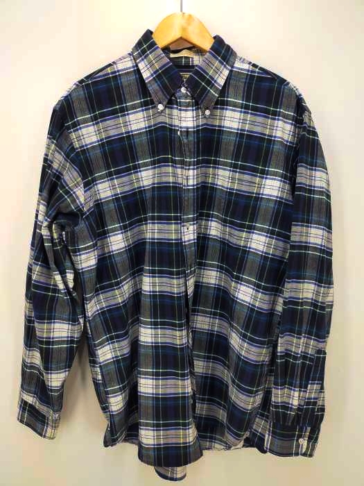 L.L.Bean(エルエルビーン) USA製 チェック柄ボタンダウンシャツ メンズ トップス カジュアルシャツ