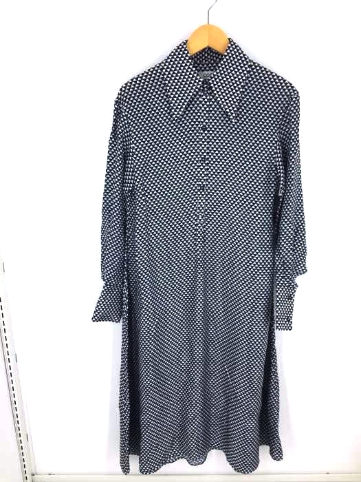 COS(コス) SILK PRINTED MIDI SHIRT DRESS レディース UK:34