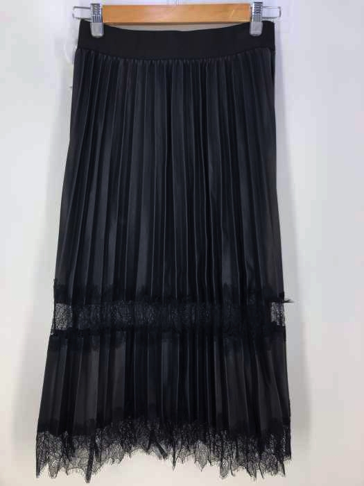 ZARA(ザラ) フェイクレザー レース プリーツスカート レディース JPN：S