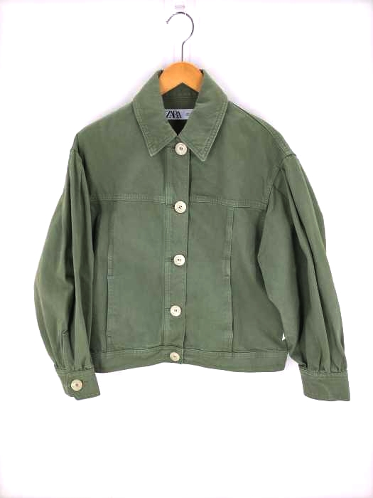 ZARA(ザラ) コットンボタンジャケット レディース JPN：L