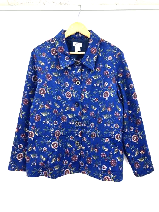 USED古着(ユーズドフルギ) stonebridge レーヨンジャガードシャツジャケット レディース JPN：XL