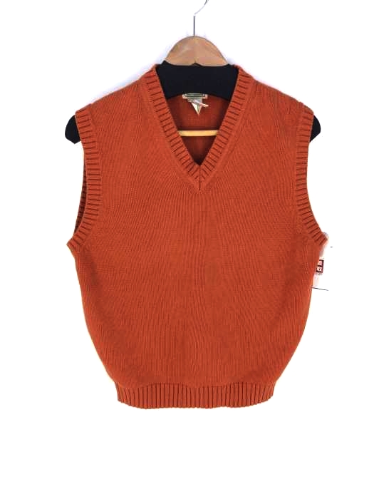 L.L.Bean(エルエルビーン) Vネックコットンニットベスト メンズ  SMALL-REGULAR