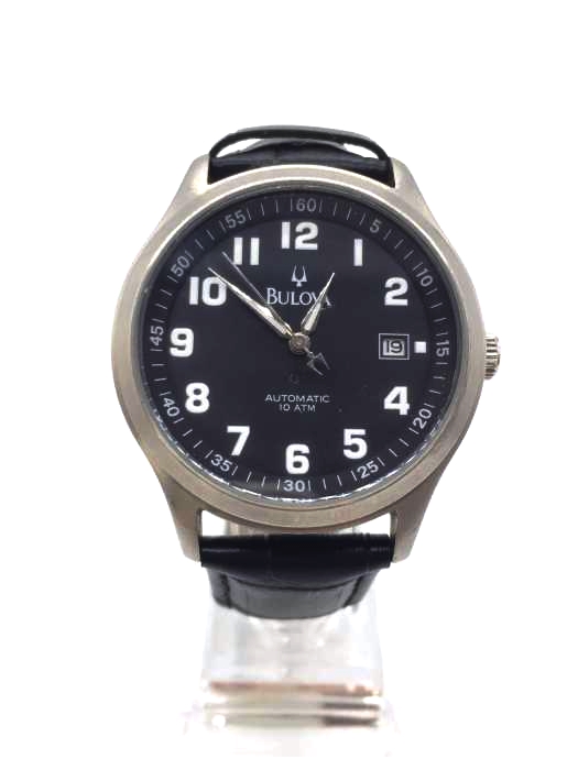 BULOVA レザーベルト 自動巻き 腕時計 メンズ 表記無