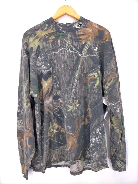 MOSSY OAK(モッシーオーク) ツリーカモ モックネックL/S TEE メンズ import：XL