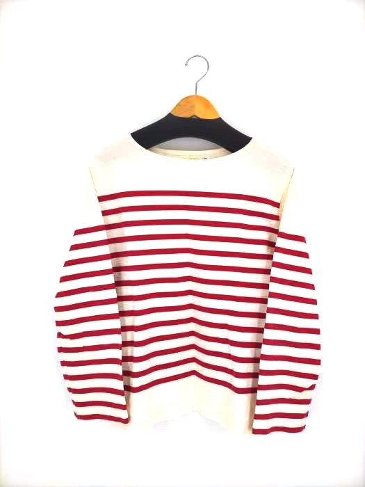 ビームスボーイ BEAMS BOY ナバルボーダー ビッグ ボートネック カットソー レディース 表記無