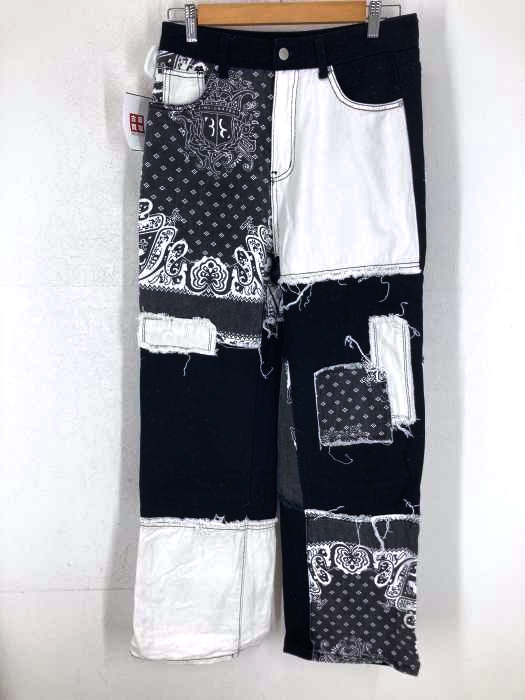 SHEIN(シェイン) ペイズリー ハイウエストワイドパンツ レディース JPN：L