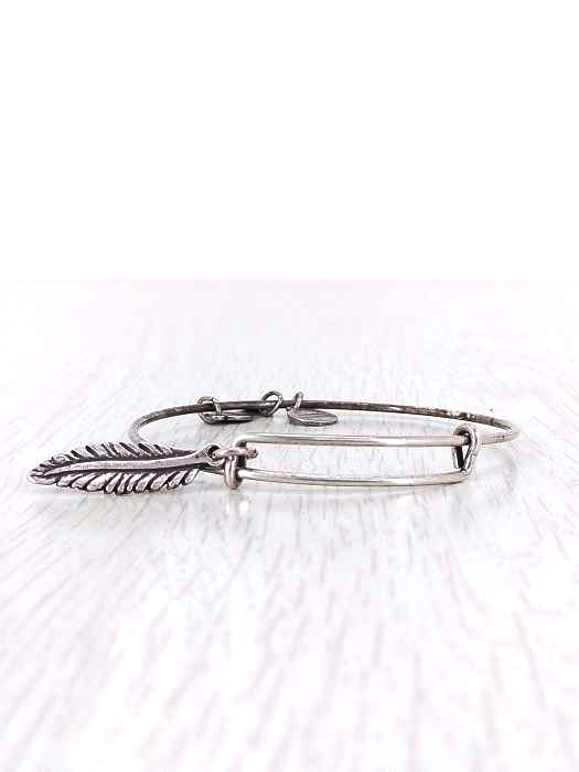 ALEX AND ANI(アレックスアンドアニ) フェザーストラップ バングル レディース 表記無