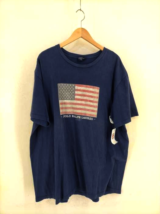 ポロバイラルフローレン Polo by RALPH LAUREN 90S 国旗プリント Tシャツ メンズ JPN：XL