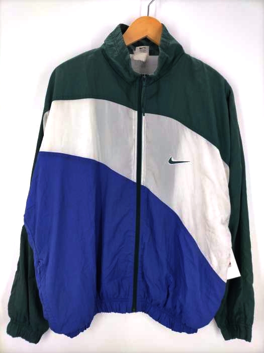 NIKE(ナイキ) 90S 銀タグ 二重 デカロゴ ビッグスウッシュ 刺しゅう ジップアップジャケット メンズ 表記無