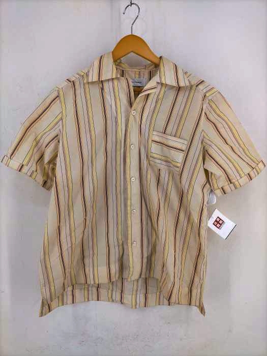 ウェールズボナー WALES BONNER Yellow Stripe Havana Short Sleeve Shirt メンズ EUR：50