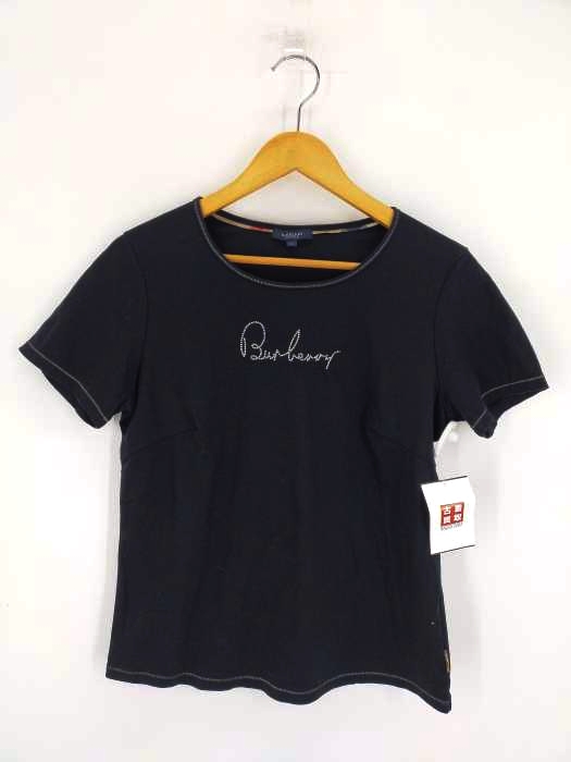 バーバリーロンドン BURBERRY LONDON スタッズロゴ クルーネックカットソー レディース  4