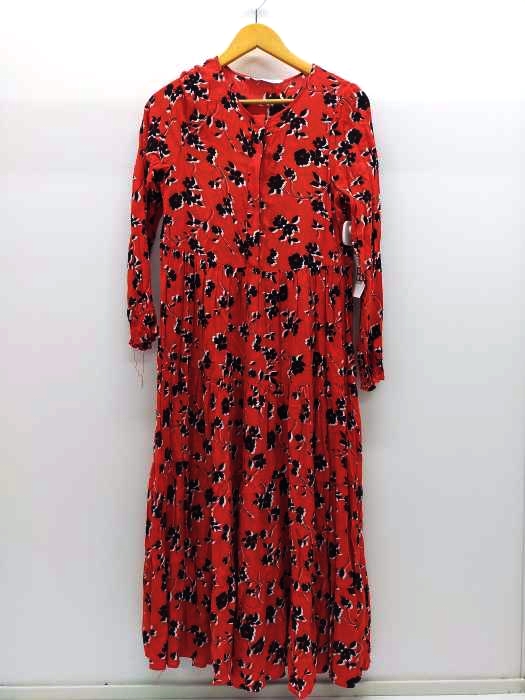 ザラ ZARA フラワーレーヨンワンピース レディース import：S