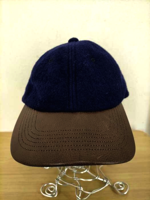サノバチーズ SON OF THE CHEESE レザー×ウール キャップ メンズ FREE