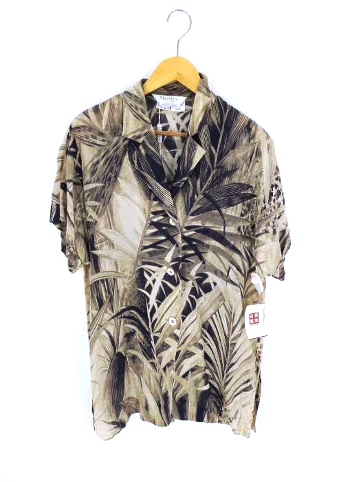 マックスマーラ MAX MARA イタリア製 総柄シルクシャツ レディース JPN：42