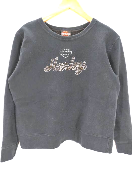 ハーレーダヴィットソン HARLEY DAVIDSON スウェット ラインストーン  レディース  M
