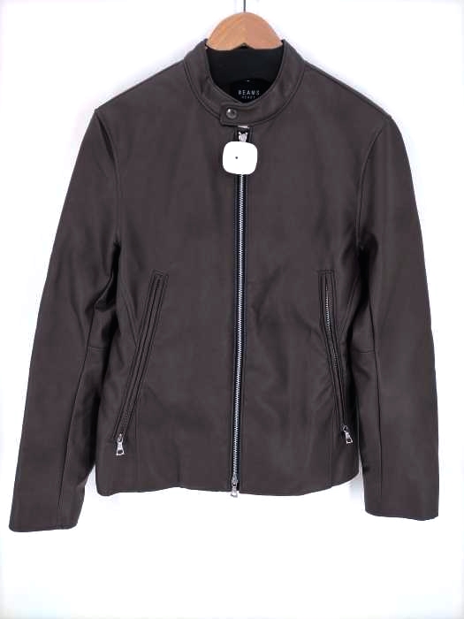 BEAMS HEART(ビームスハート) シングルライダースジャケット フェイクレザー メンズ  M