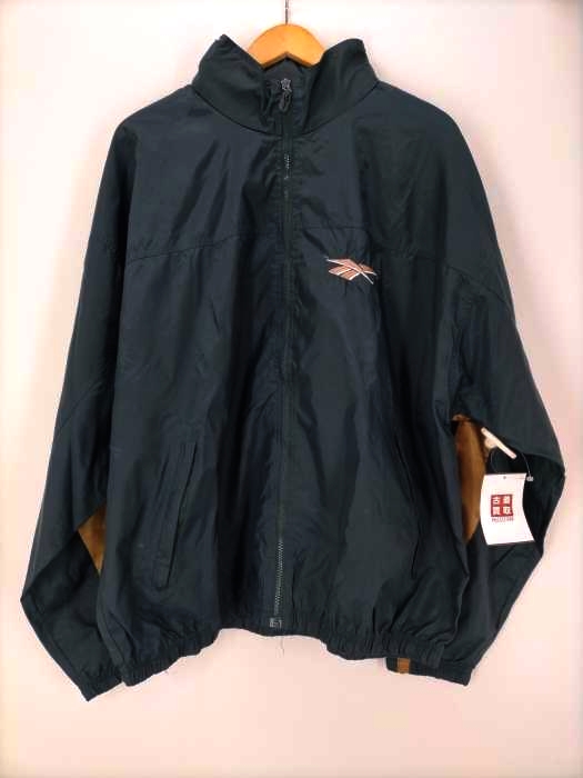 Reebok(リーボック) 90S アシンメトリー ビッグロゴ ナイロンジャケット メンズ import:M