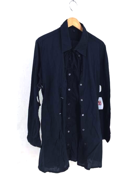 Ann DEMEULEMEESTER(アンドゥムルメステール) レイヤードデザイン長袖シャツ レディース JPN：36
