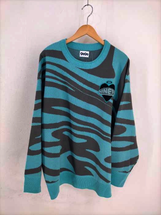 9090(ナインティナインティ) てっちゃん × 9090 Tiger-pattern Knit メンズ JPN：XL
