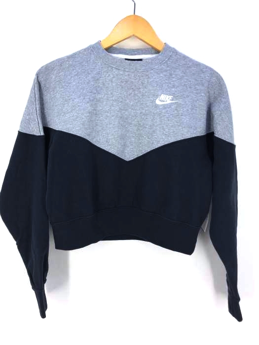 NIKE(ナイキ) クロップド ロゴ刺繍スウェット レディース JPN：L