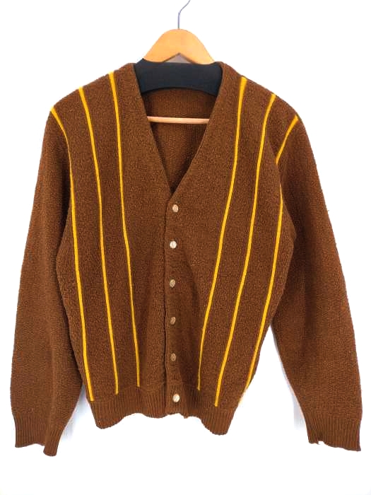 USED古着(ユーズドフルギ) 70S union made ILGWU アクリルカーディガン メンズ 表記無