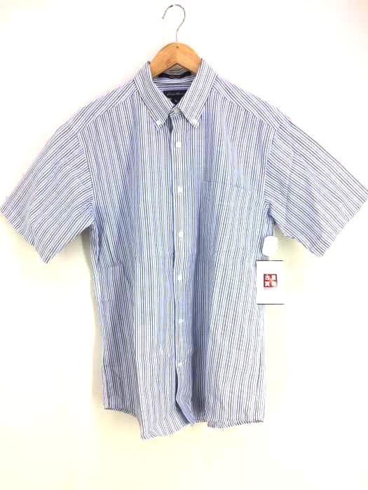 Eddie Bauer(エディーバウアー) WRINKLE FREE 半袖ストライプシャツ メンズ  S