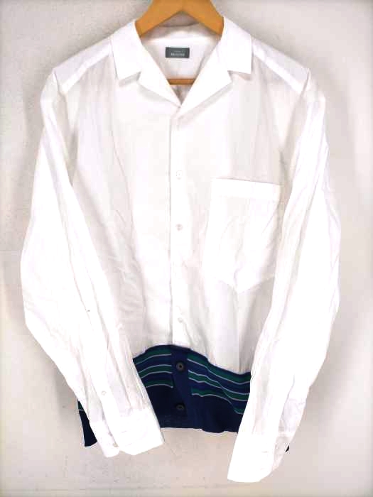 kolor BEACON(カラー ビーコン) knit switching open collar shirts メンズ  3