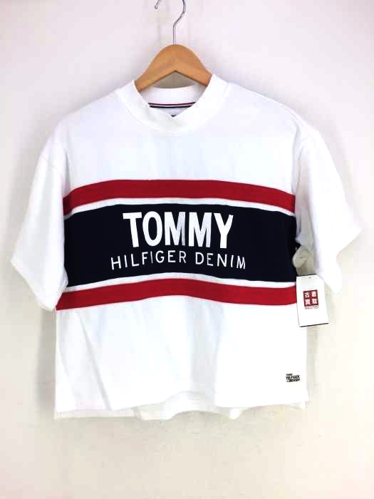 TOMMY HILFIGER DENIM(トミーヒルフィガーデニム) モックネックTシャツ レディース S/P