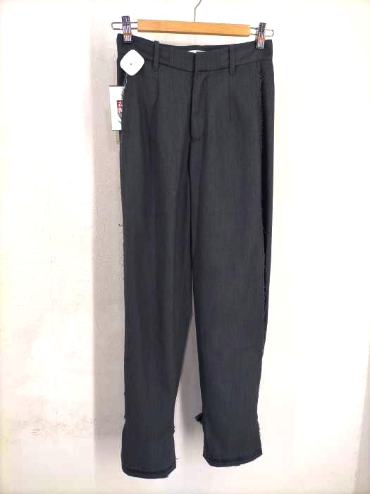 USED古着(ユーズドフルギ) Unanswered Mystery 裾ベルトカットオフデザインスラックス レディース 表記無