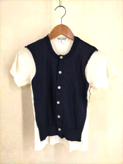 COMME des GARCONS COMME des GARCONS(コムデギャルソンコムデギャルソン) ニットベストドッキングTEE レディース JPN：XS