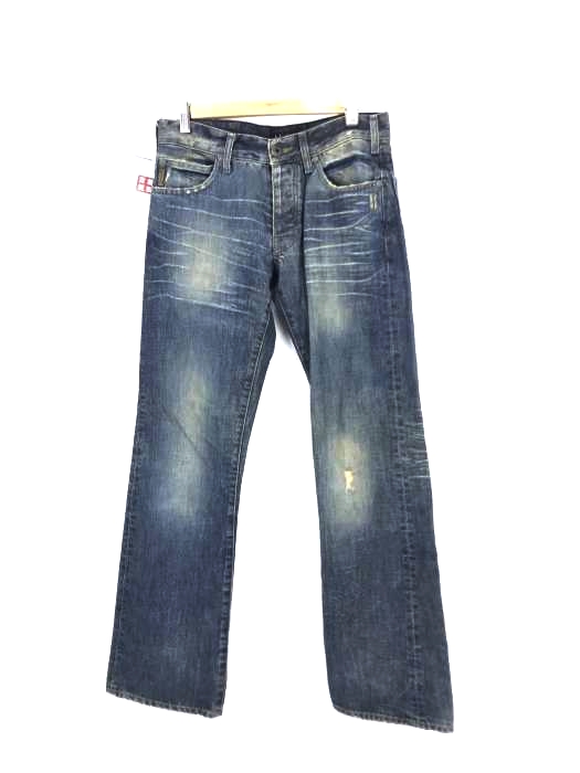 ARMANI JEANS(アルマーニジーンズ) ダメージ加工ストレートデニム メンズ 30