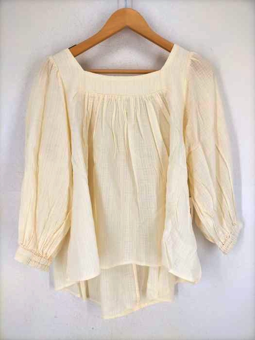 マウジー moussy SQUARE NECK BLOUSE レディース  FREE