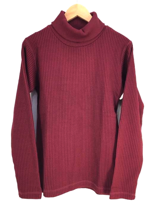 AZUL by moussy(アズールバイマウジー) ビッグワッフルタートルネックプルオーバー メンズ  S